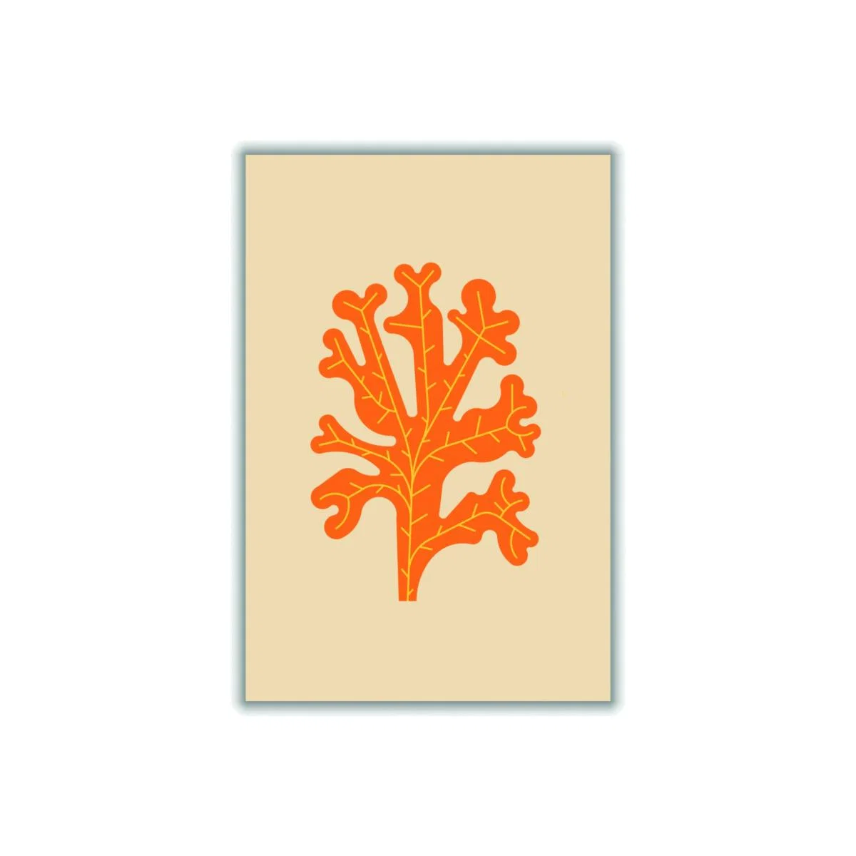 Yellow / Orange Orange Seaweed A1 594 X 841Mm Stanley Print House – image 1
