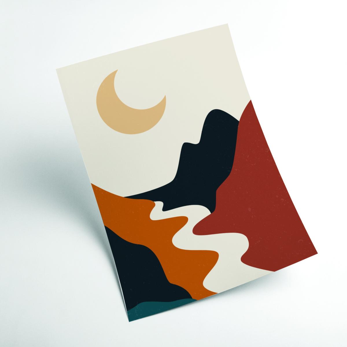 Boho Mountain Series #1 Small Stanley Print House – image 2