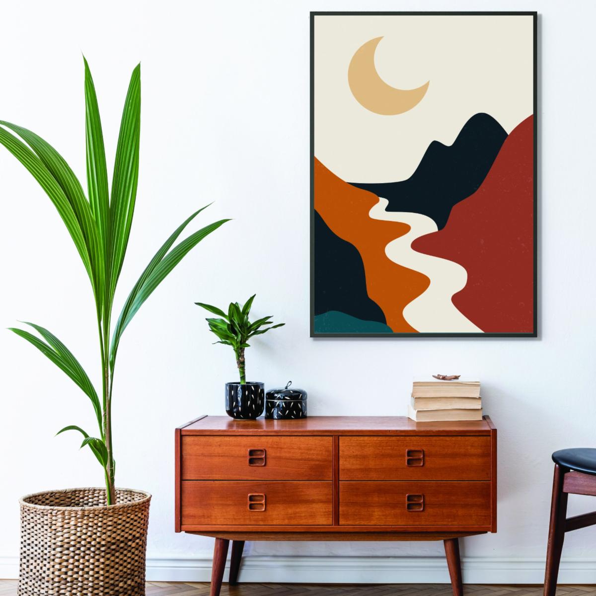 Boho Mountain Series #1 Small Stanley Print House – image 3