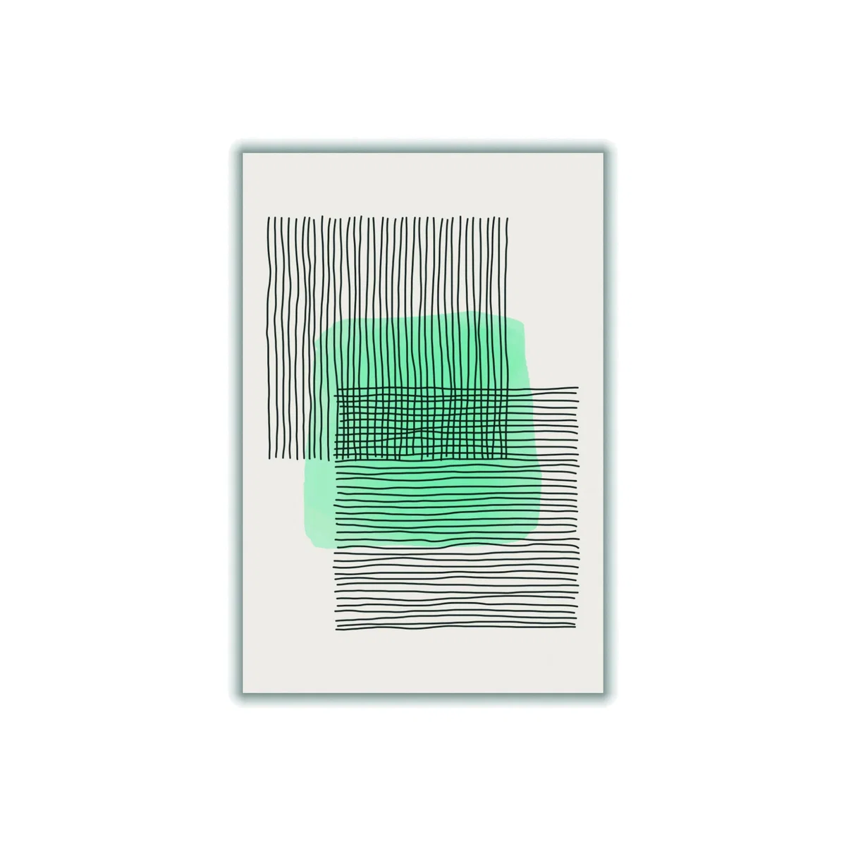 Light Green Abstract #3 A2 420 X 594Mm Stanley Print House – image 1