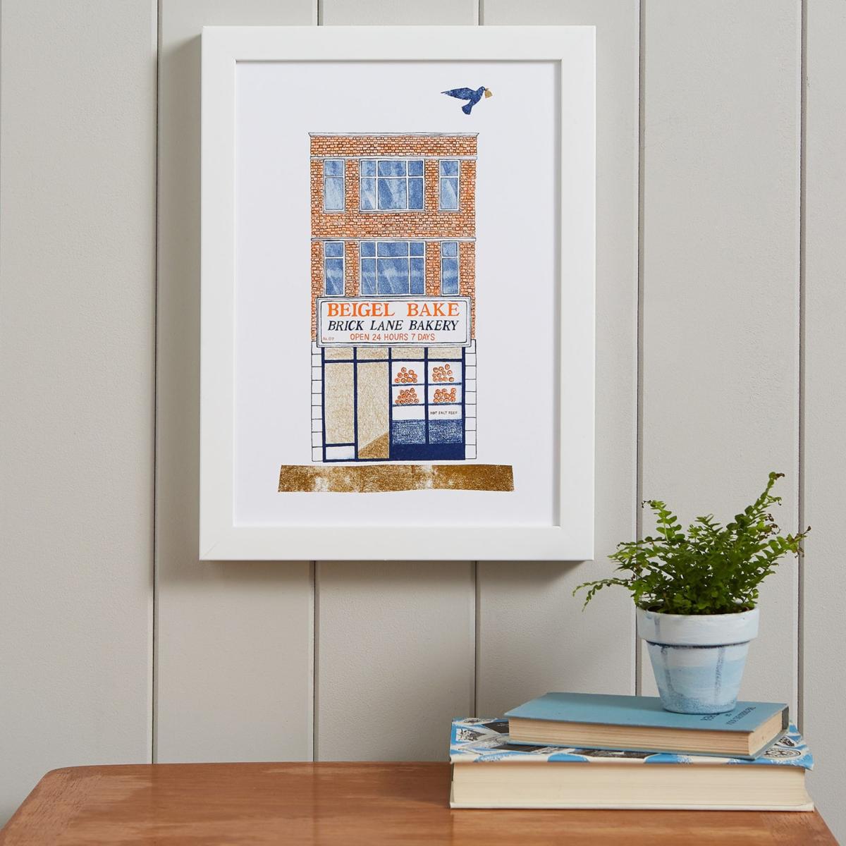 Beigel Bake Risograph Print - A4 Rosa & Clara Designs – image 2