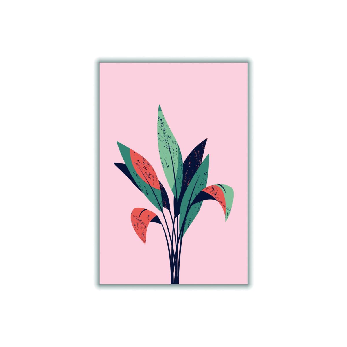 Pink / Purple Pink Plant A4 210 X 297Mm Stanley Print House – image 1