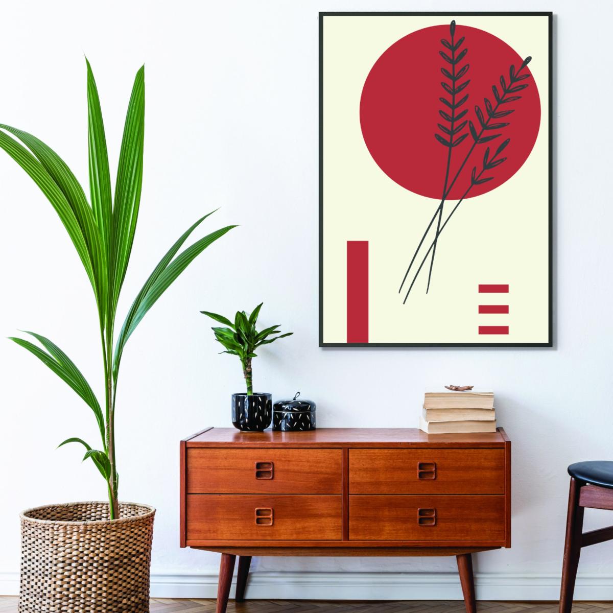 Red Boho Botanicals 2 Small Stanley Print House – image 3