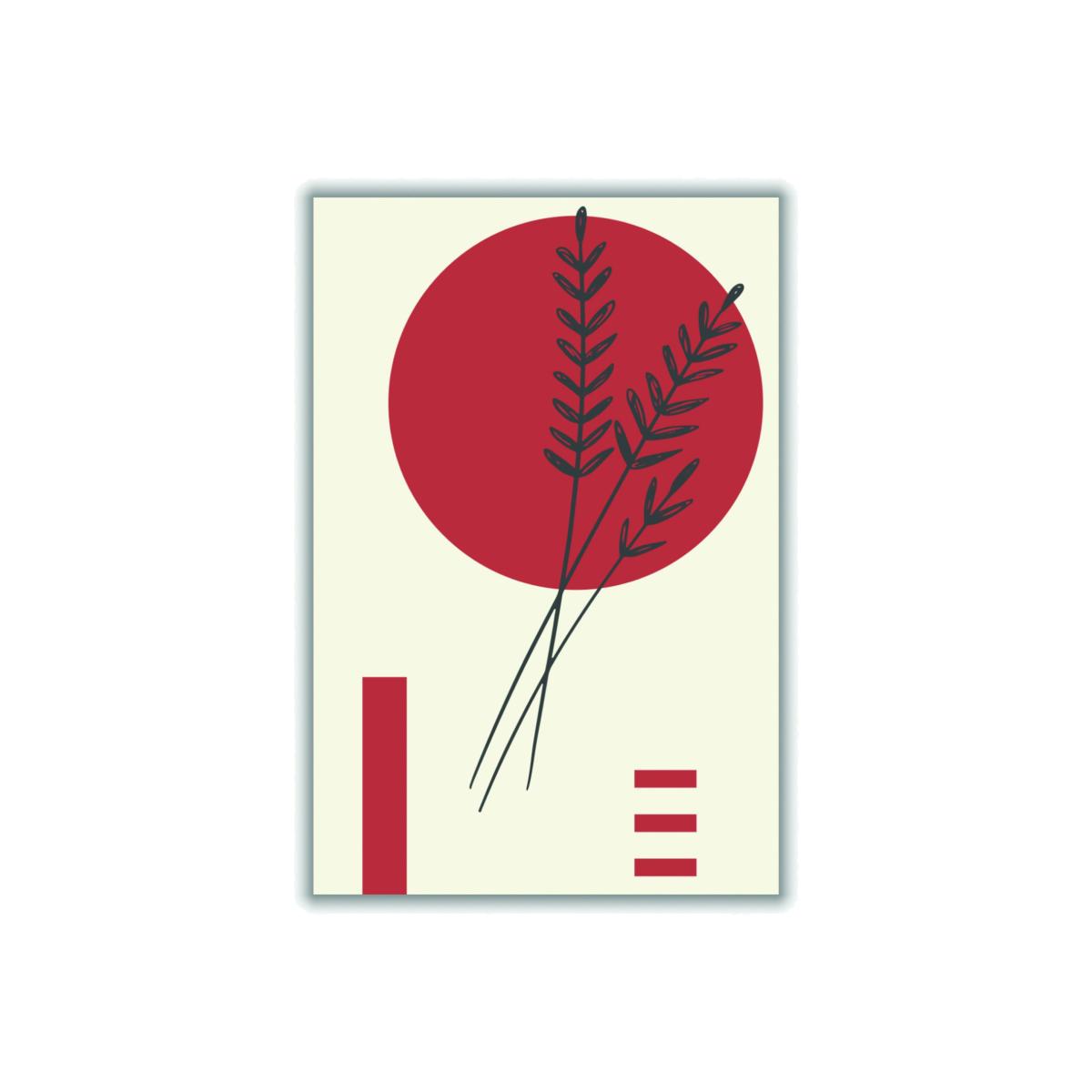 Red Boho Botanicals 2 Small Stanley Print House – image 1