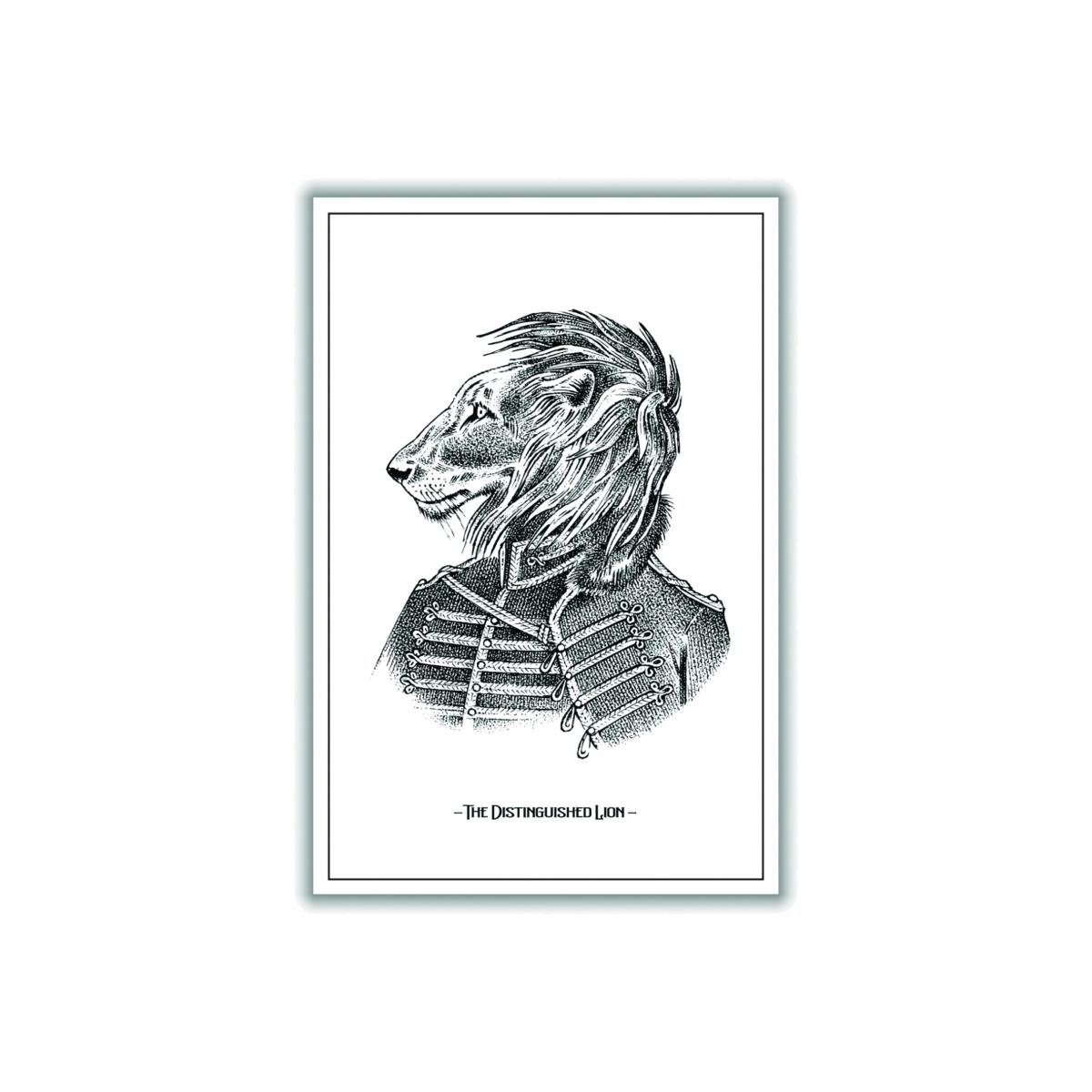 Grey The Distinguished Lion Extra Large Stanley Print House – image 1