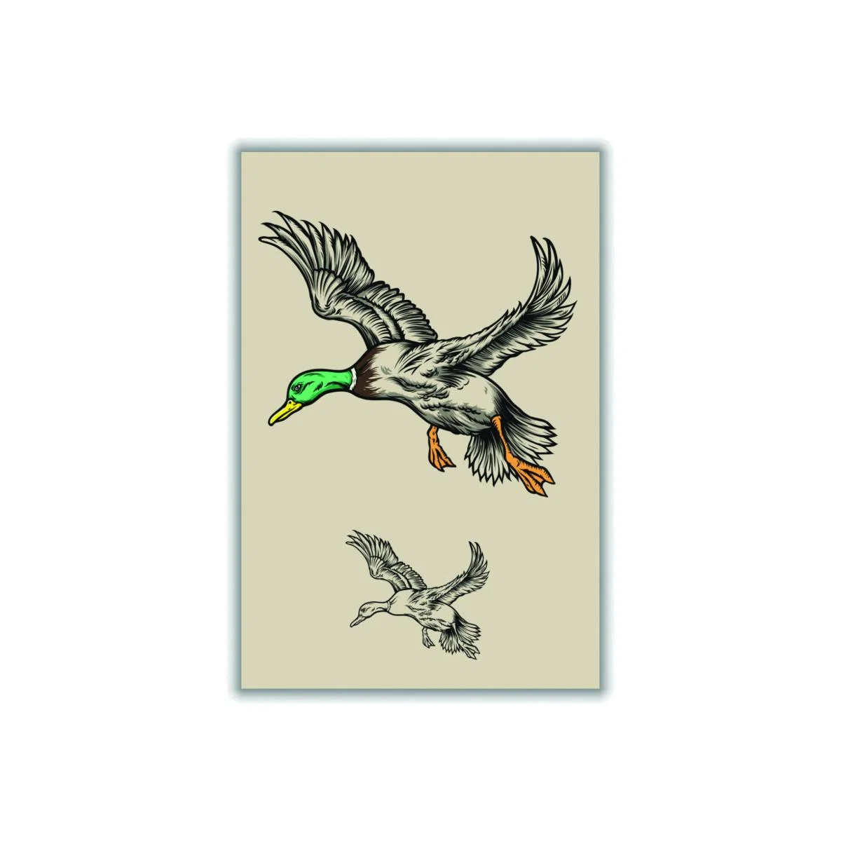 Neutrals Flying Ducks A2 420 X 594Mm Stanley Print House – image 1