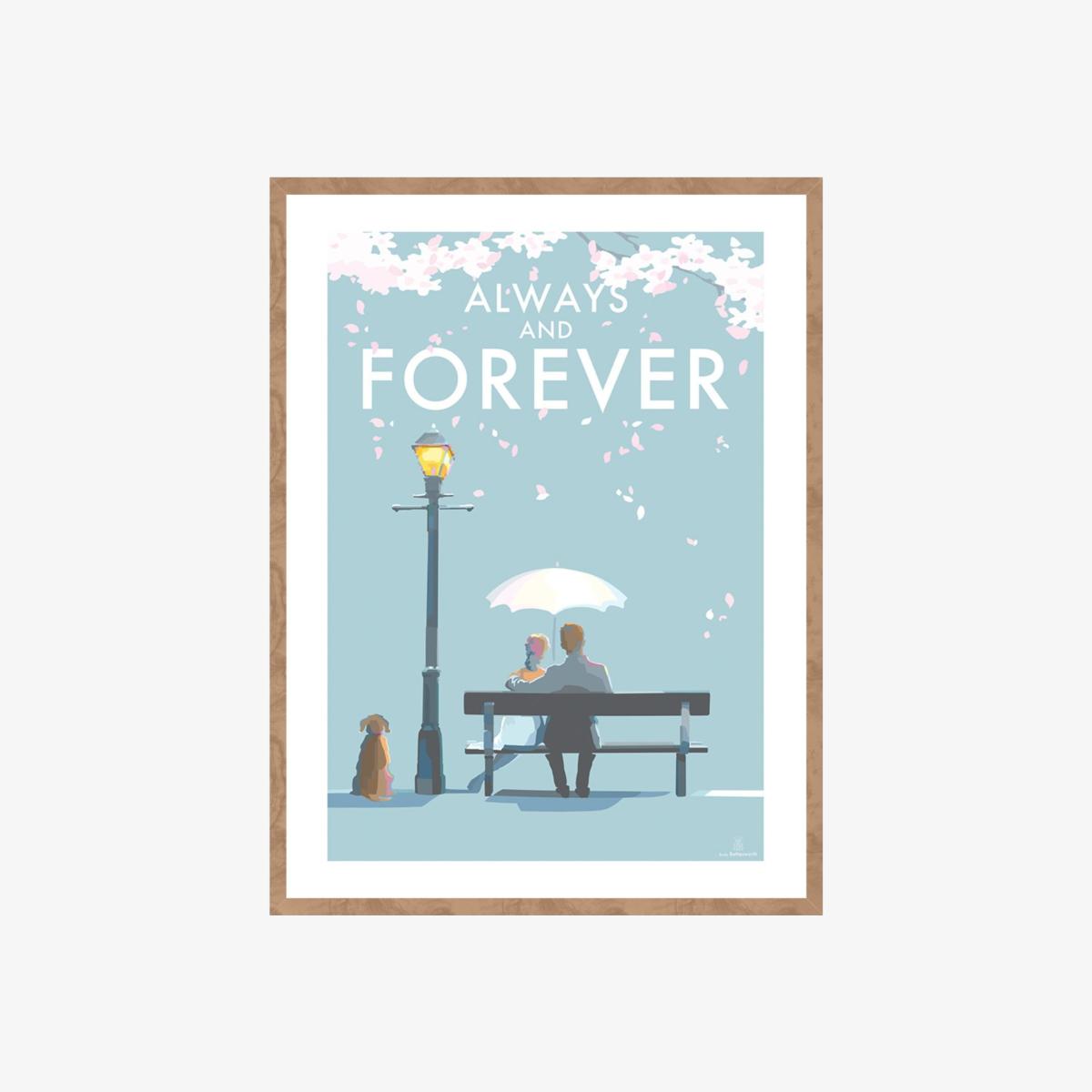 Always Forever Quote Print | A4 | 210 X 297Mm | Becky Bettesworth – image 1