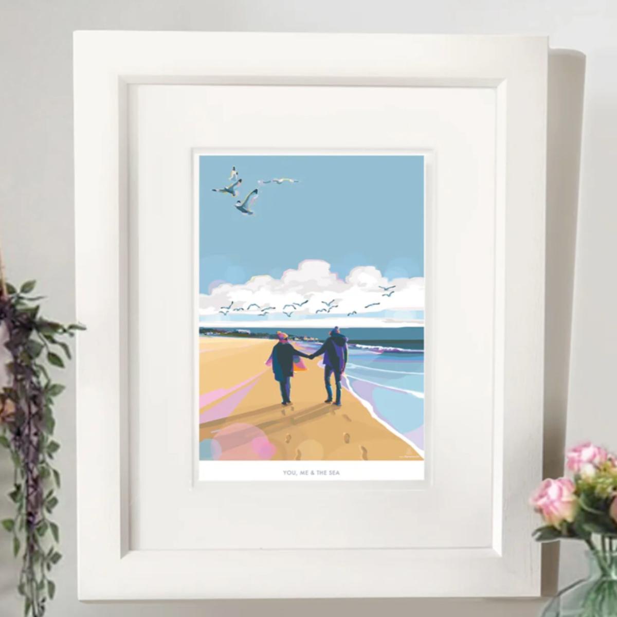You, Me & The Sea Inspirational Quote Print | A4 | 210 X 297Mm | Becky Bettesworth – image 2