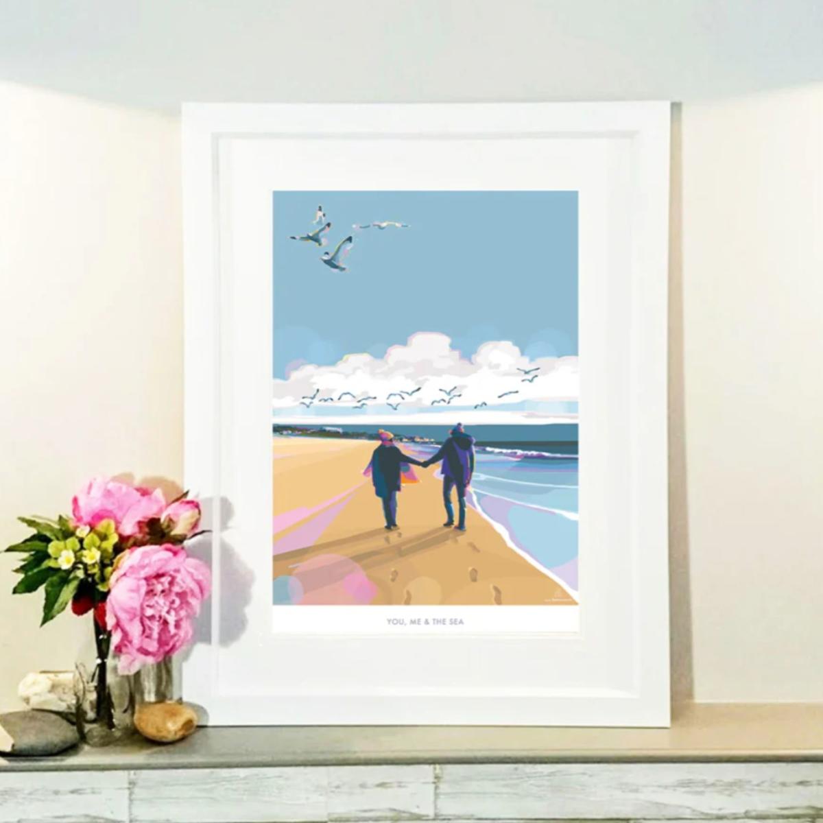 You, Me & The Sea Inspirational Quote Print | A4 | 210 X 297Mm | Becky Bettesworth – image 4