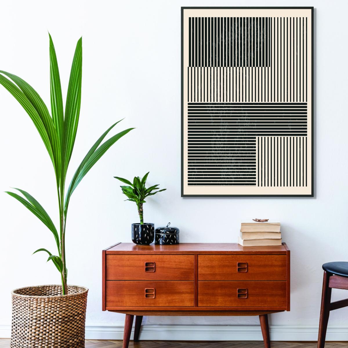 Black & White Geometric Shapes 4 A4 210 X 297Mm Stanley Print House – image 3