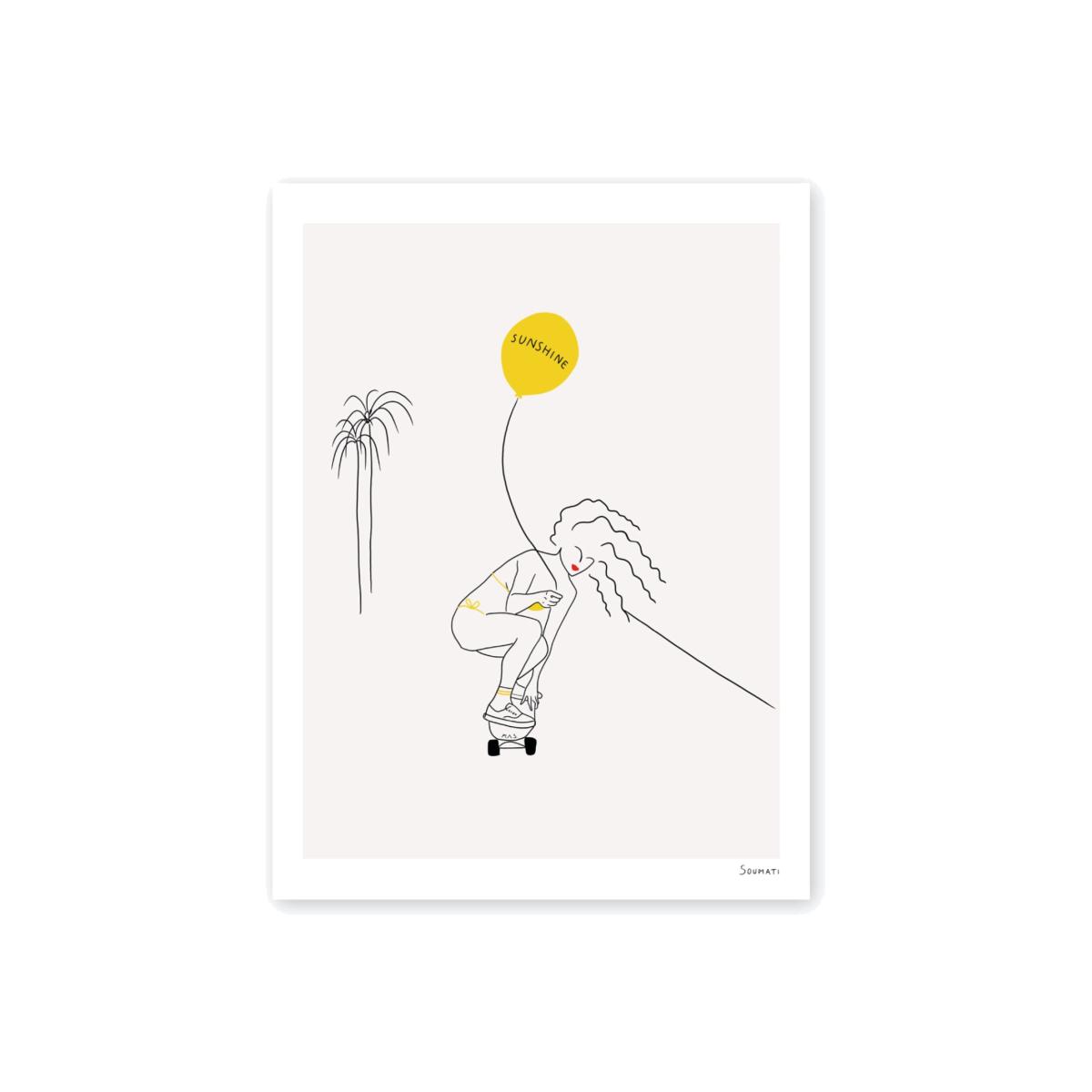 Sunshine Art Print 45X60Cm Soumati Studio