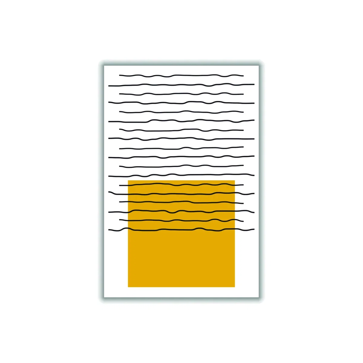 Yellow / Orange Minimal Primary 2 Extra Large Stanley Print House – image 1