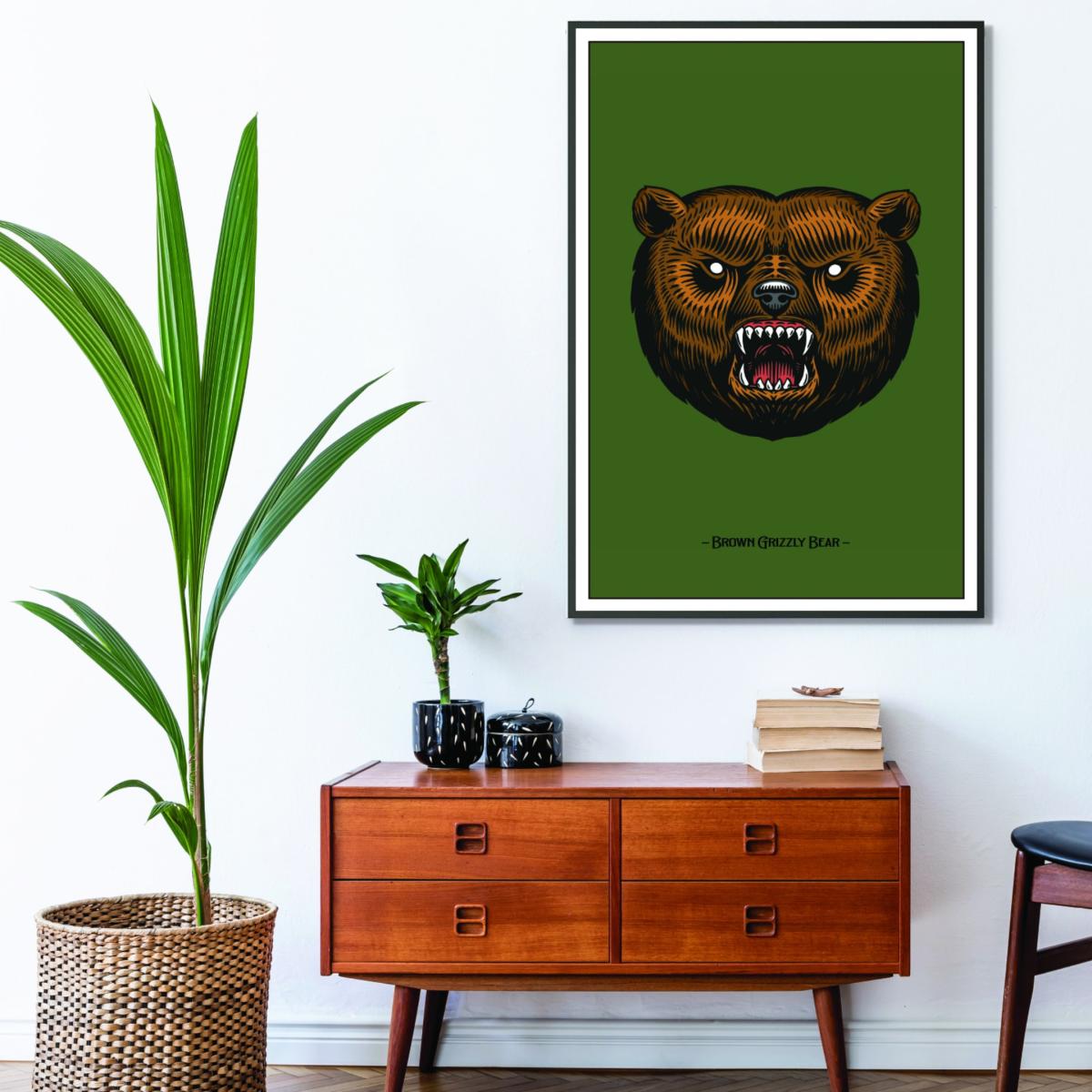 Brown Grizzly Bear Xxs Stanley Print House – image 3