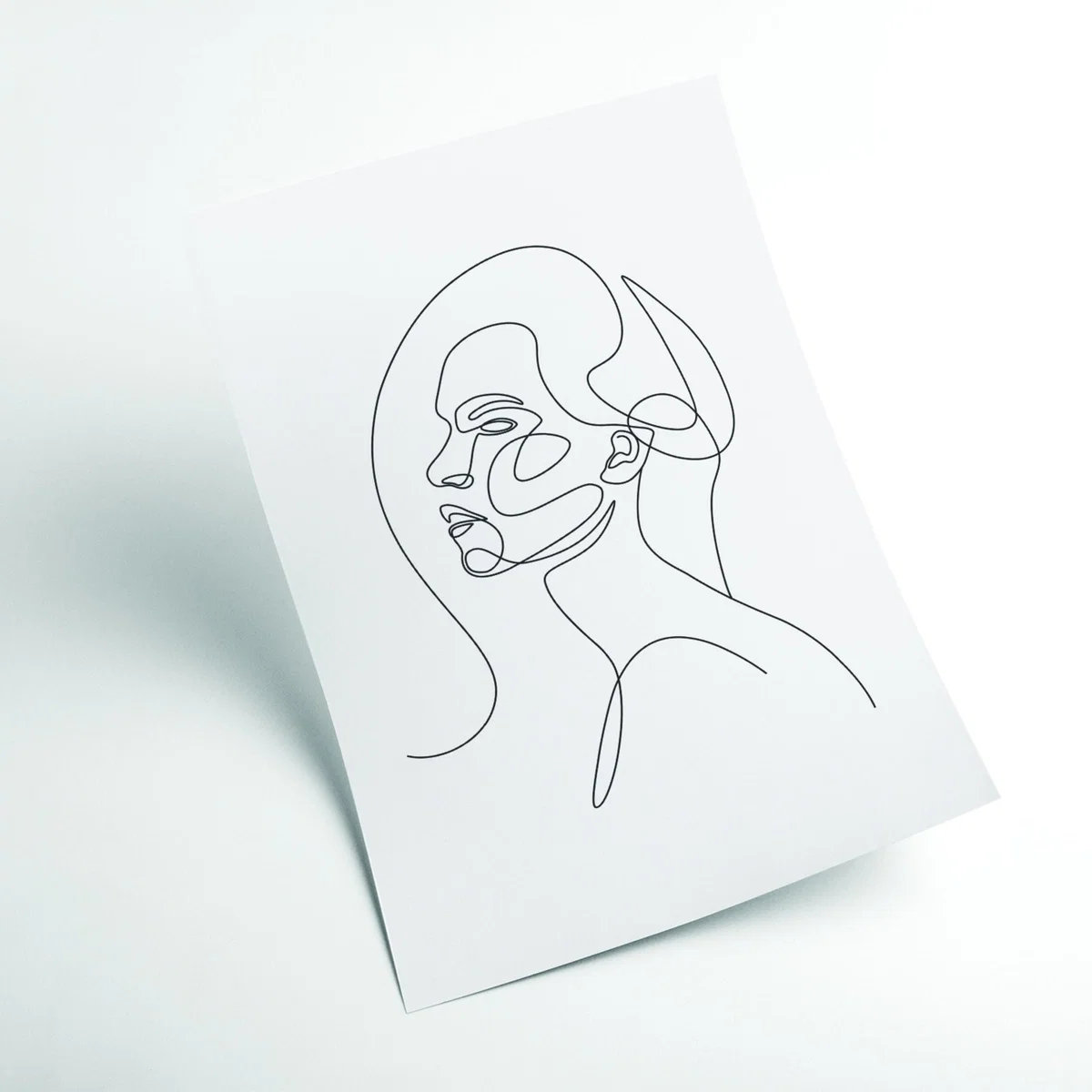 Black Woman Line Drawing A4 210 X 297Mm Stanley Print House – image 2