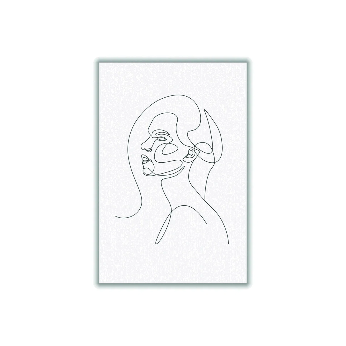 Black Woman Line Drawing A4 210 X 297Mm Stanley Print House – image 1