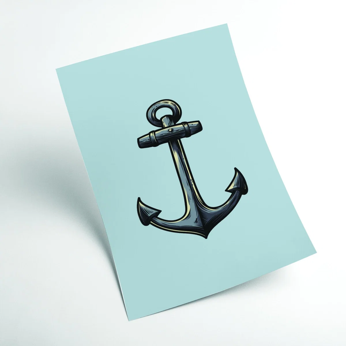 Grey Ship's Anchor A1 594 X 841Mm Stanley Print House – image 2