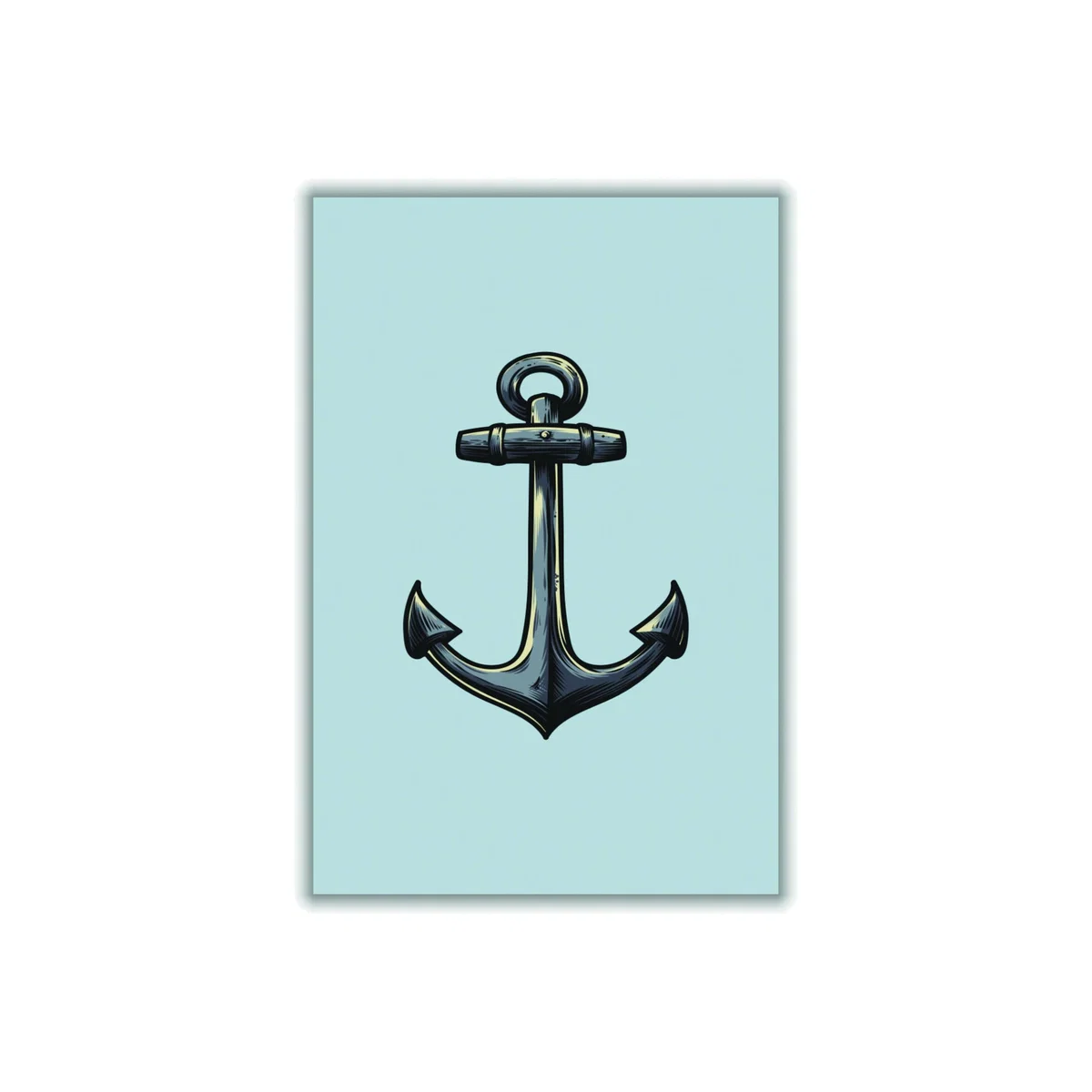Grey Ship's Anchor A1 594 X 841Mm Stanley Print House – image 1