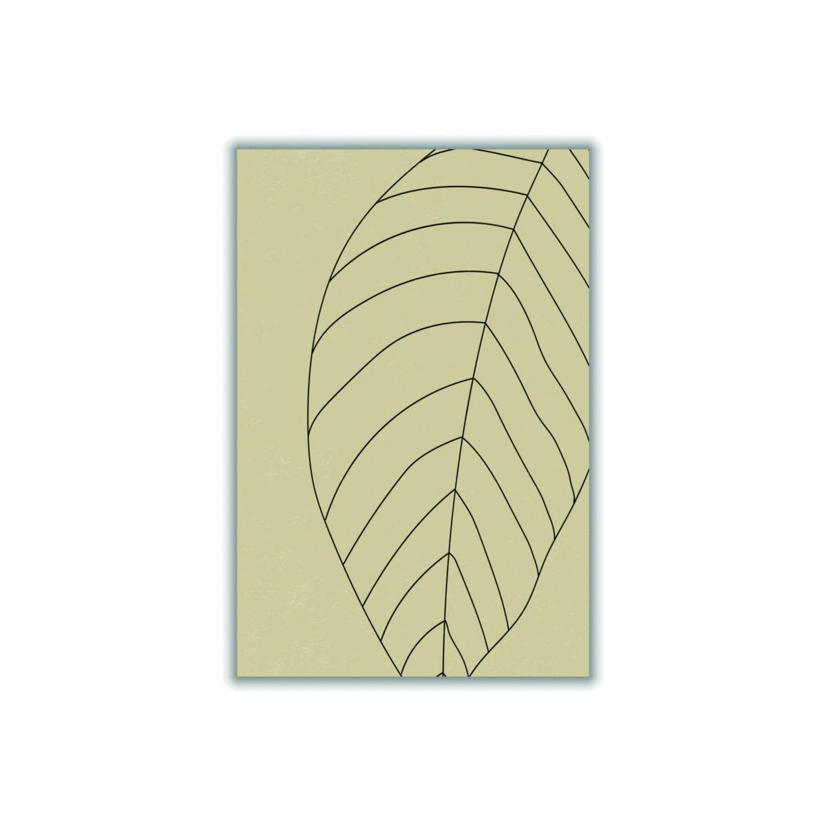 Black Minimal Leaves #4 Extra Large Stanley Print House – image 1