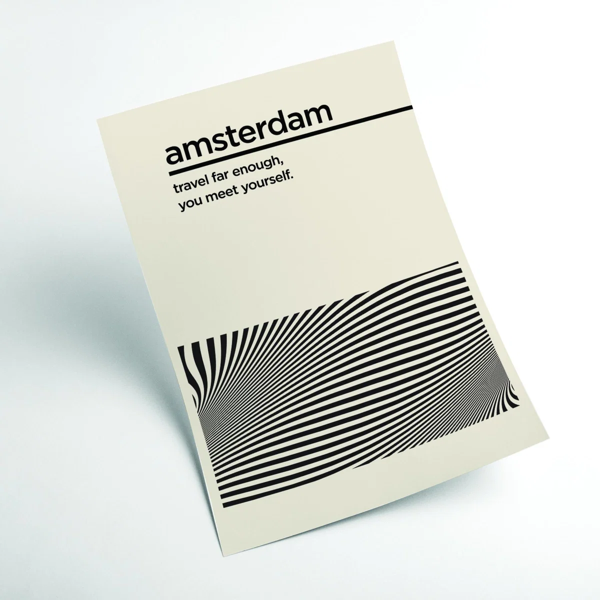 Black Amsterdam Travel Ii A4 210 X 297Mm Stanley Print House – image 2