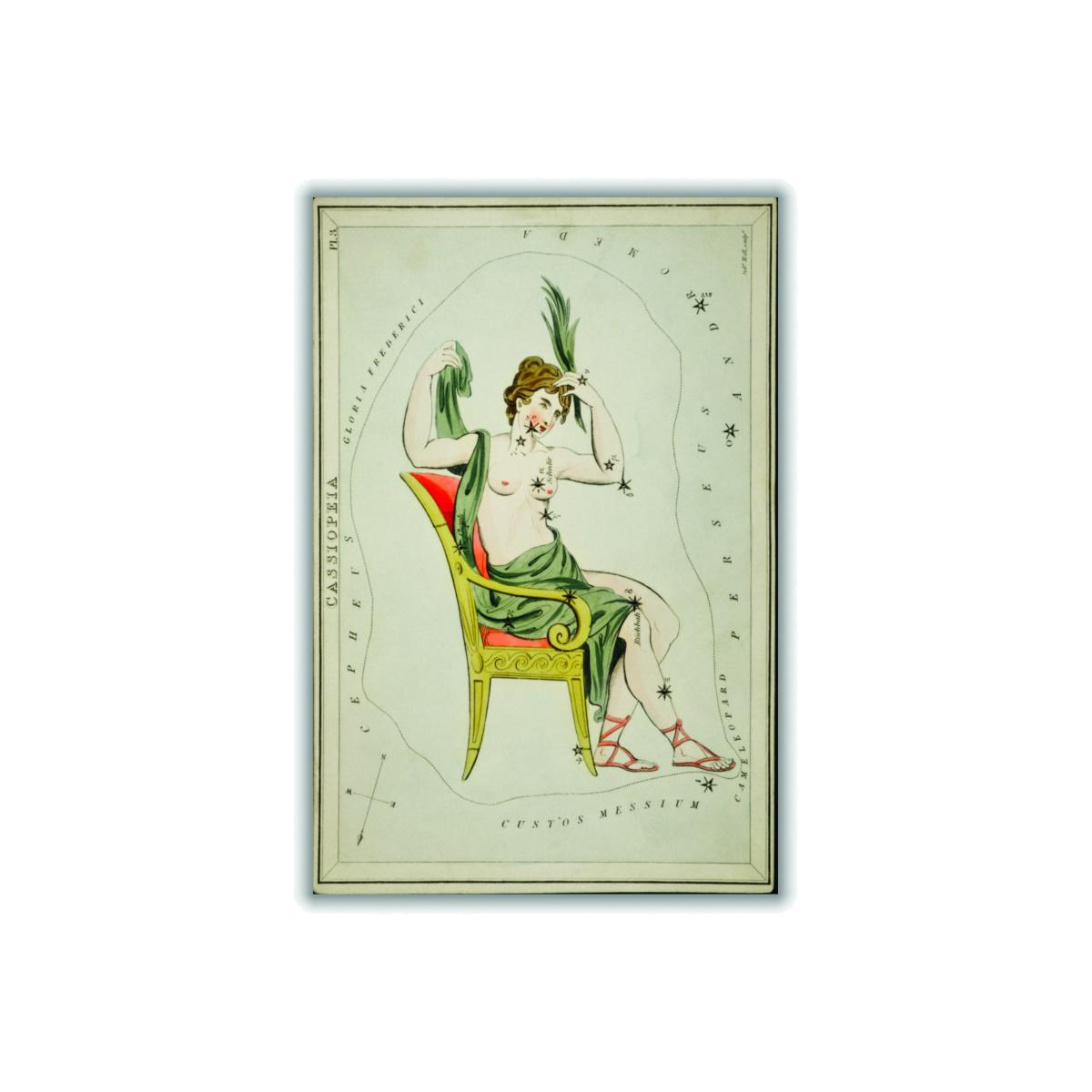 Green Astronomical Chart Of The Cassiopeia Large Stanley Print House – image 1