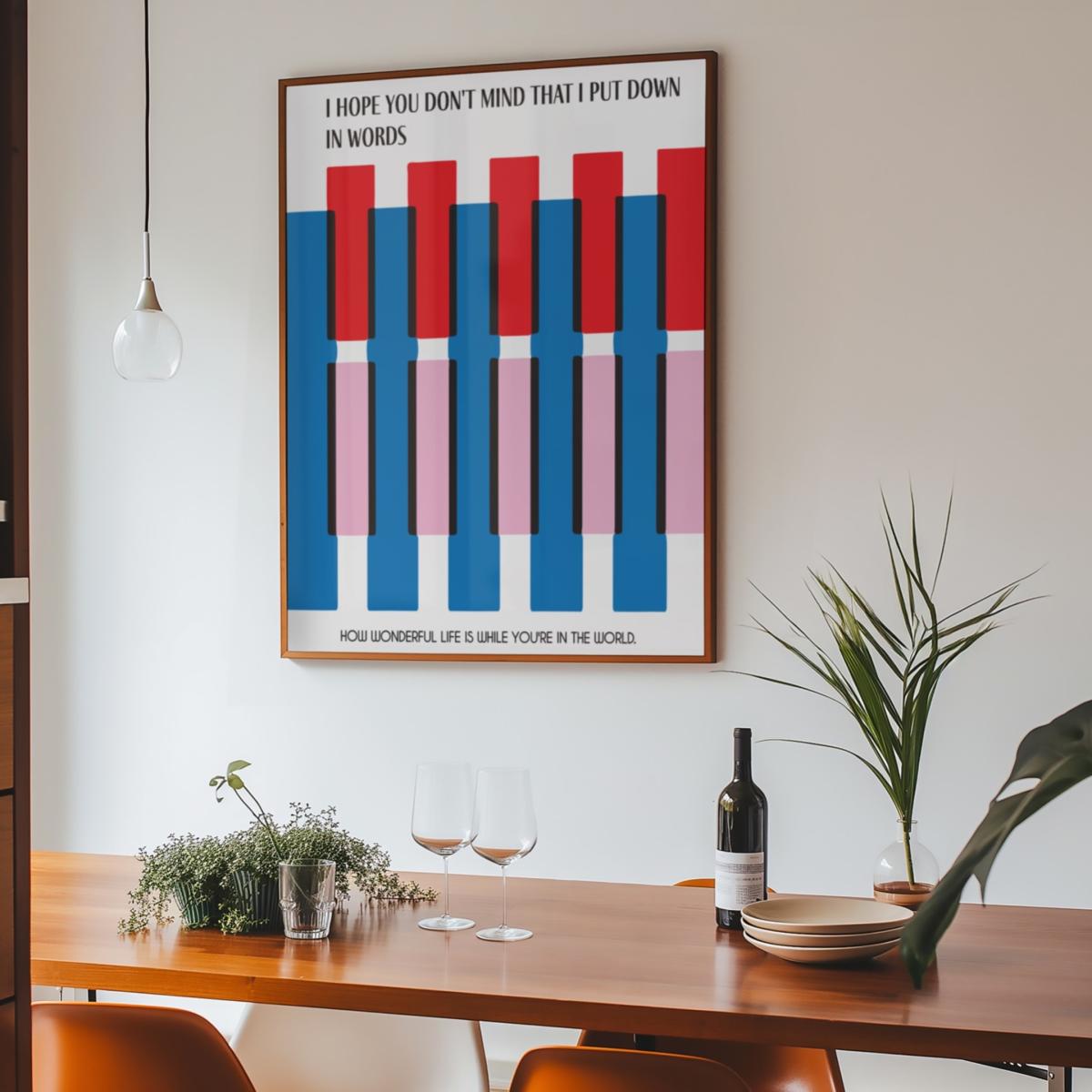 Your Song Retro Music Song Lyric Christmas Gift Art Print A3 | A3 | 297 X 420Mm | Fanclub – image 3