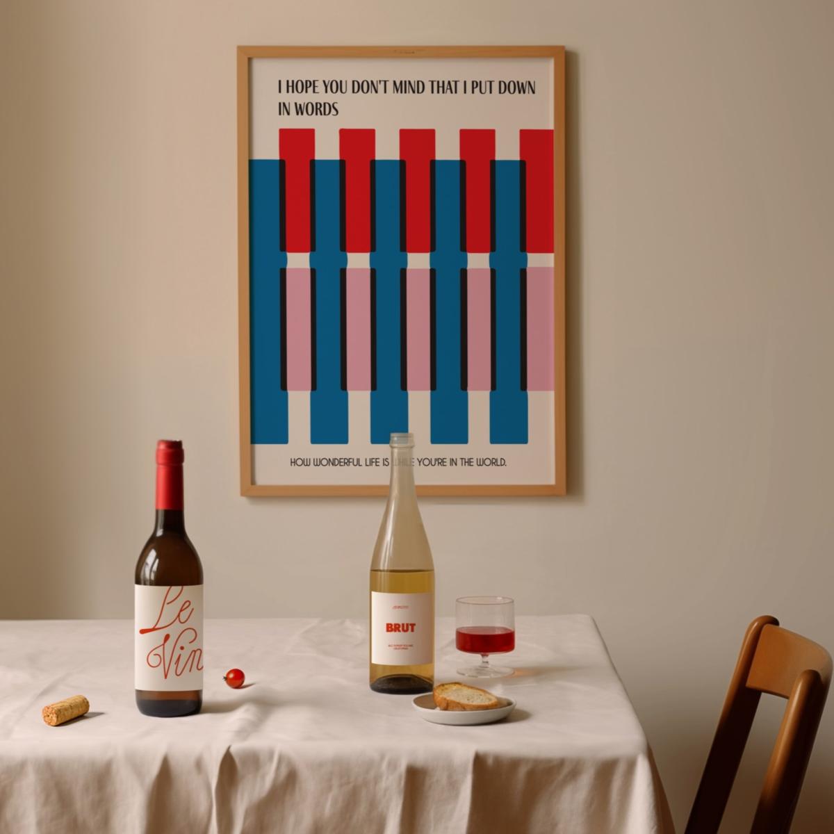 Your Song Retro Music Song Lyric Christmas Gift Art Print A3 | A3 | 297 X 420Mm | Fanclub – image 4
