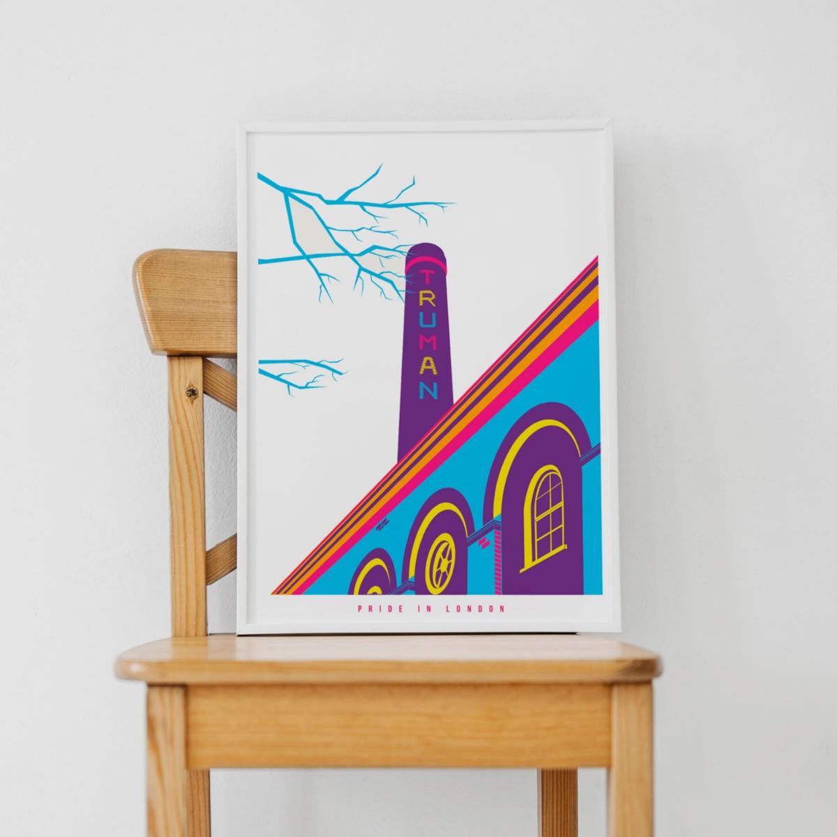 Pride In London Prints- The Old Truman Brewery A3 297 X 420Mm Eye for London Prints – image 2