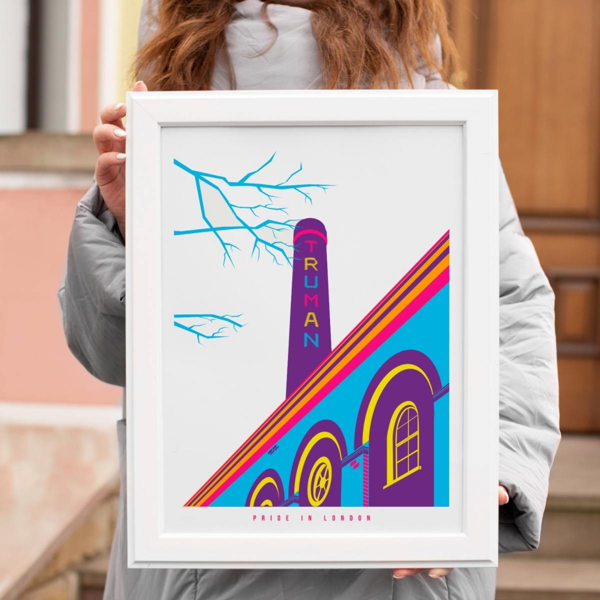 Pride In London Prints- The Old Truman Brewery A3 297 X 420Mm Eye for London Prints – image 3