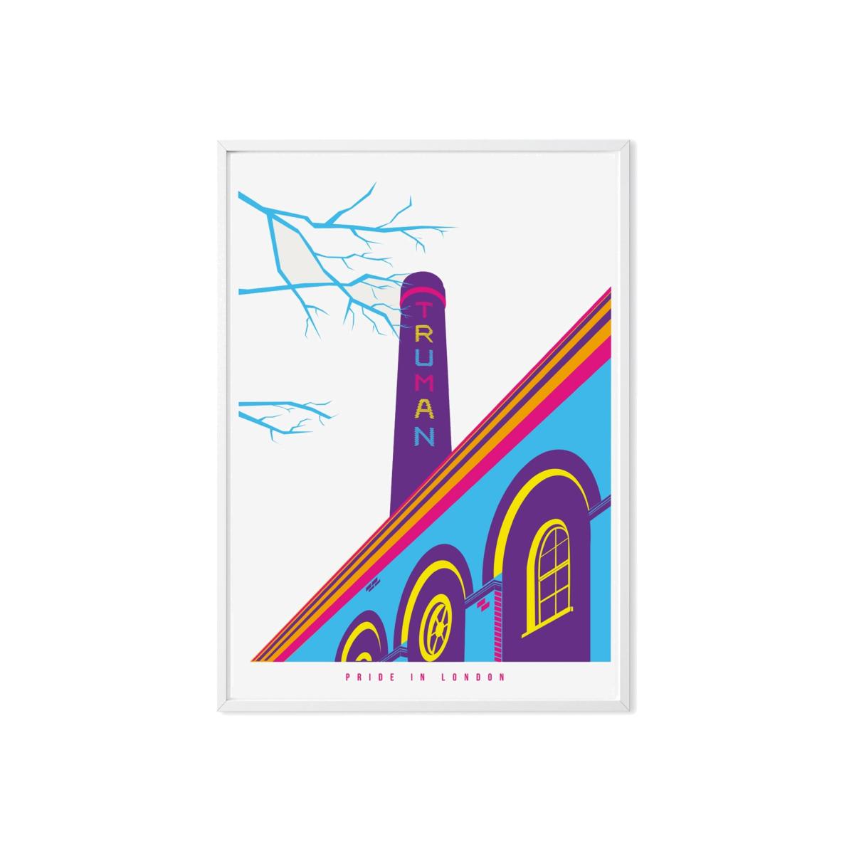 Pride In London Prints- The Old Truman Brewery A3 297 X 420Mm Eye for London Prints – image 1