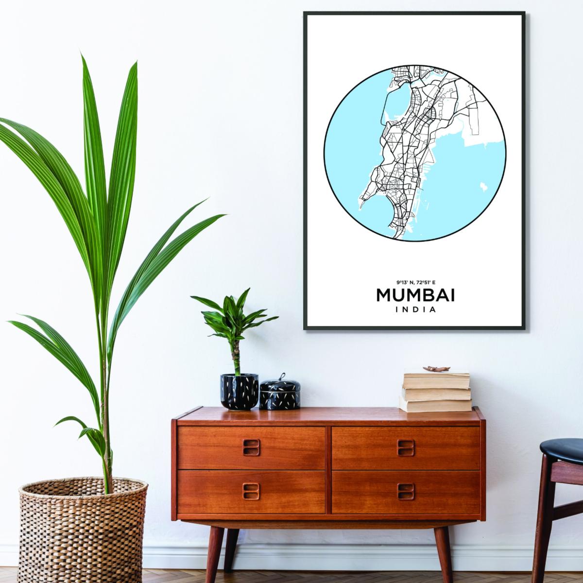Blue Map Of Mumbai Extra Large Stanley Print House – image 3