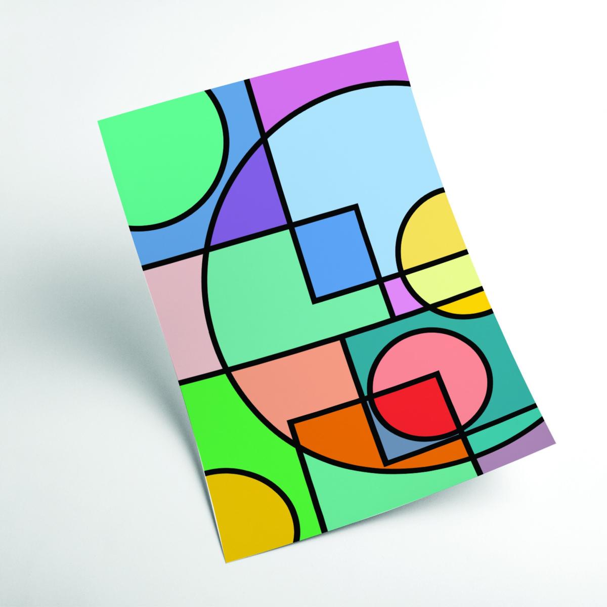 Abstract Circles Collection #2 A2 420 X 594Mm Stanley Print House – image 2