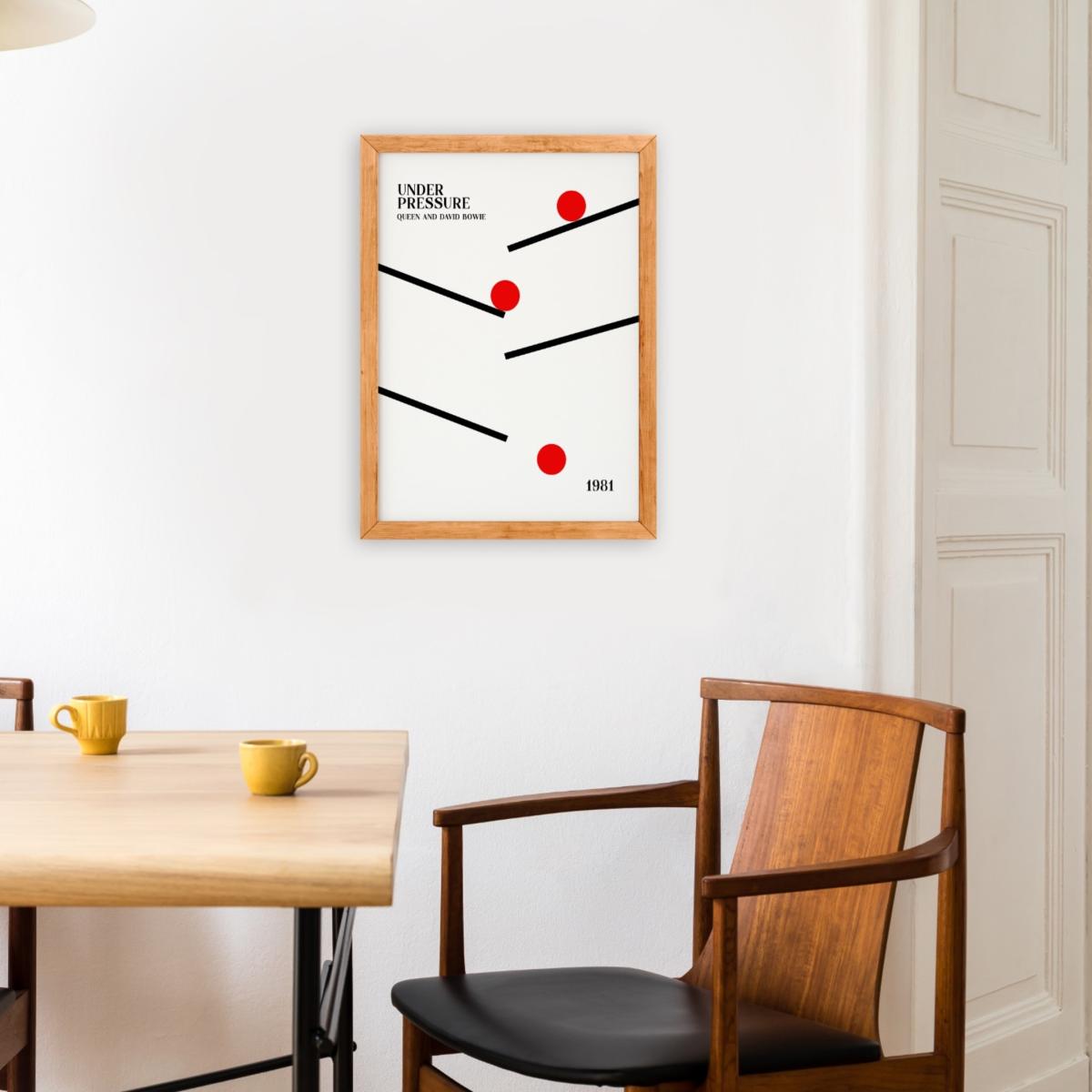 Red / White / Black Under Pressure A3 Retro Giclée Art Print A2 420 X 594Mm Fanclub – image 2