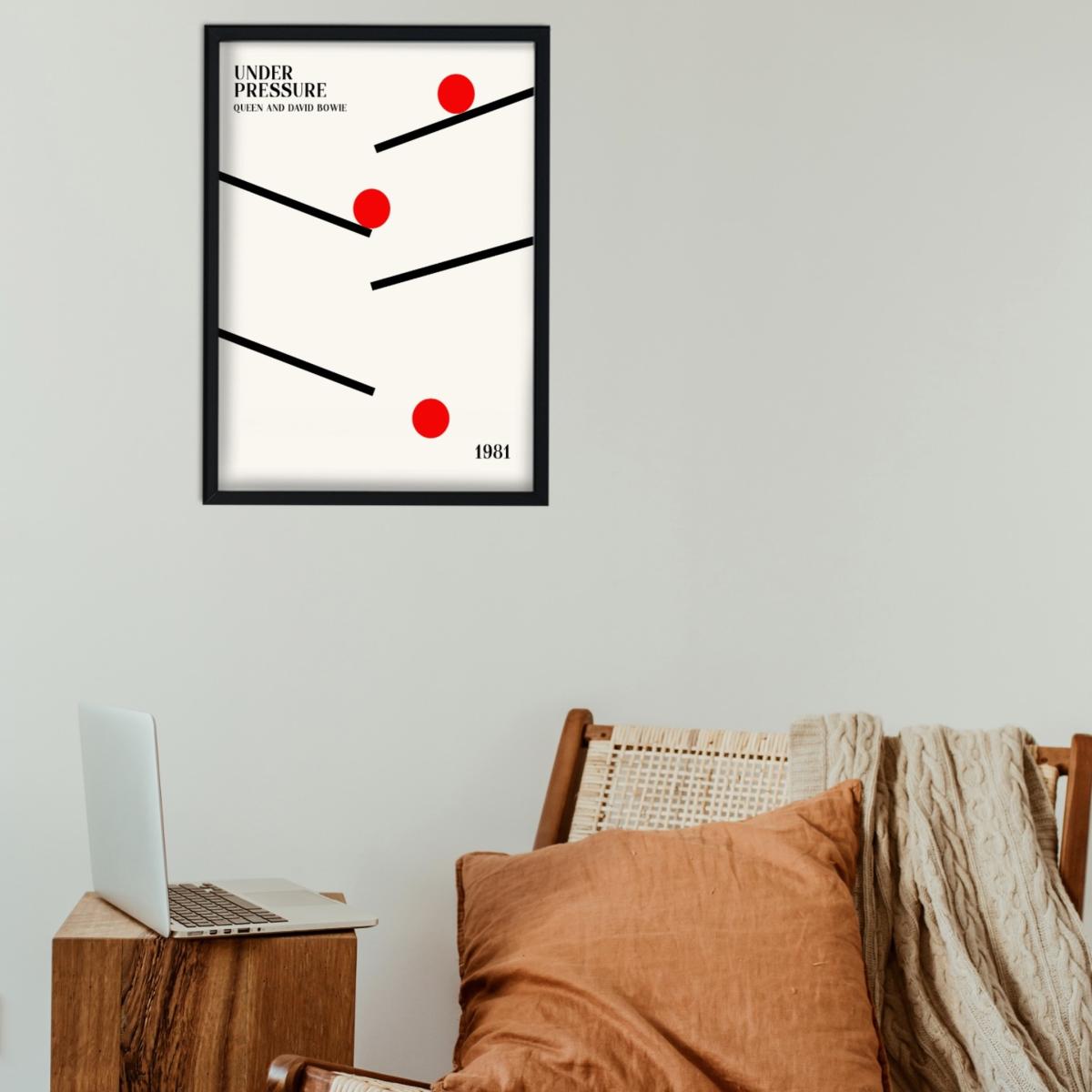 Red / White / Black Under Pressure A3 Retro Giclée Art Print A2 420 X 594Mm Fanclub – image 4