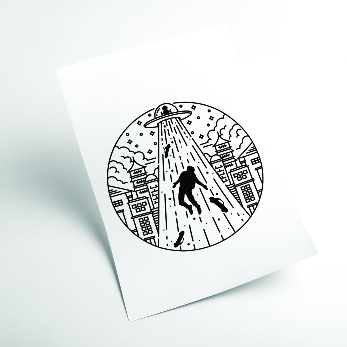 Black Alien Invasion Medium Stanley Print House – image 2