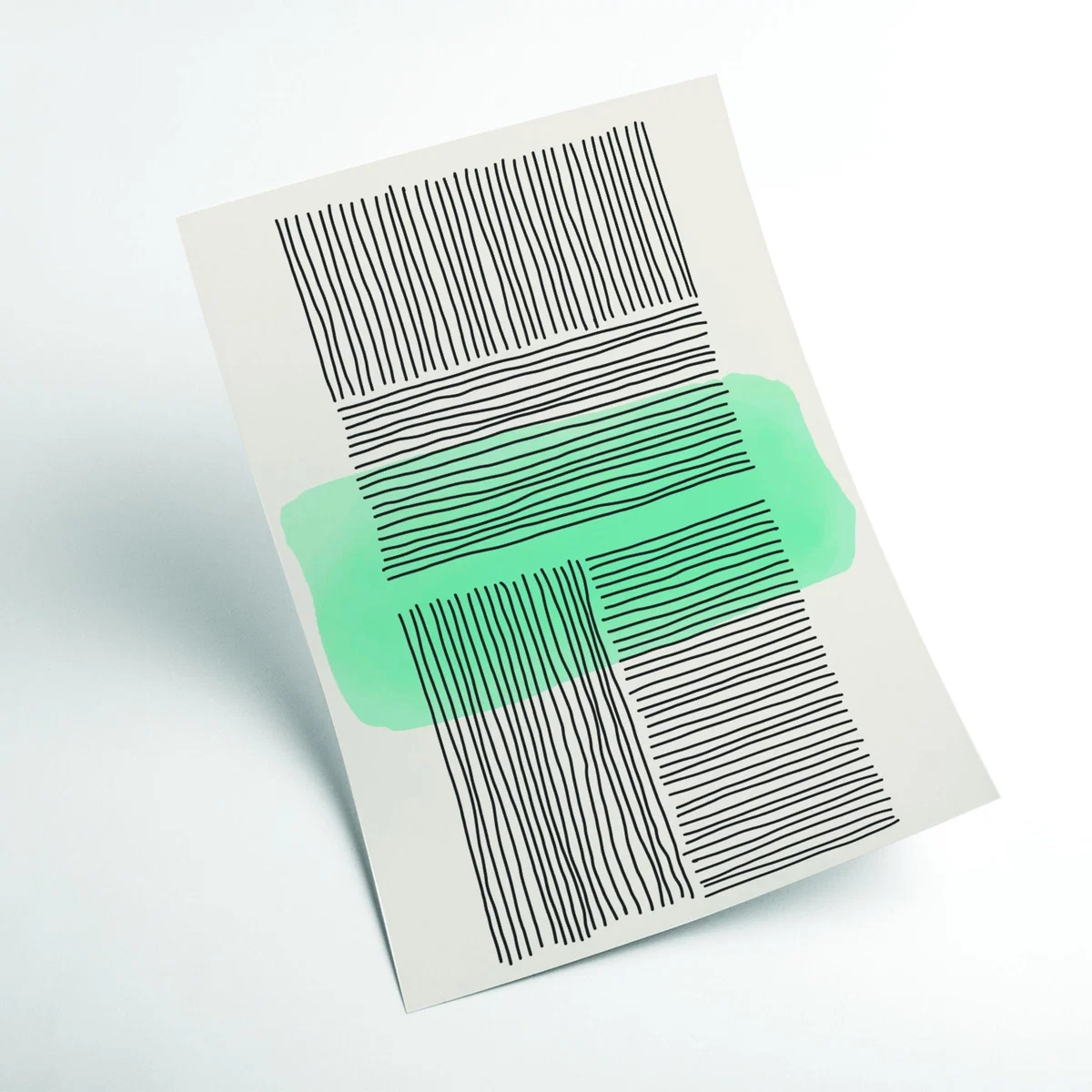 Green Minimalism #2 A2 420 X 594Mm Stanley Print House – image 2
