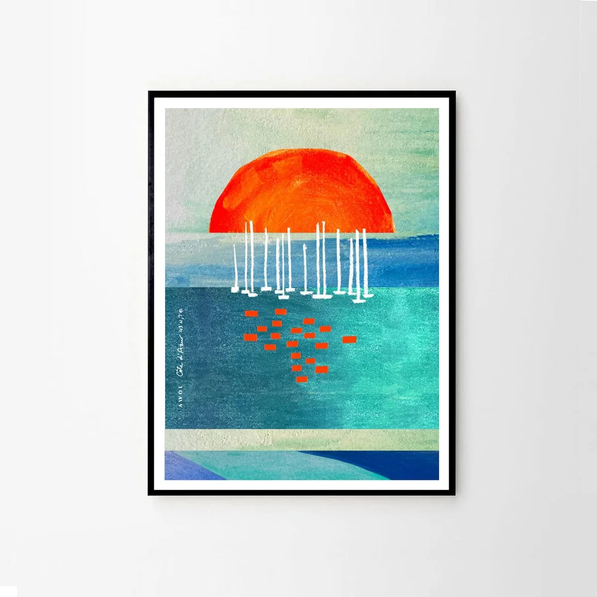 Sunrise And Sailboats In The South Of France Awol – image 3
