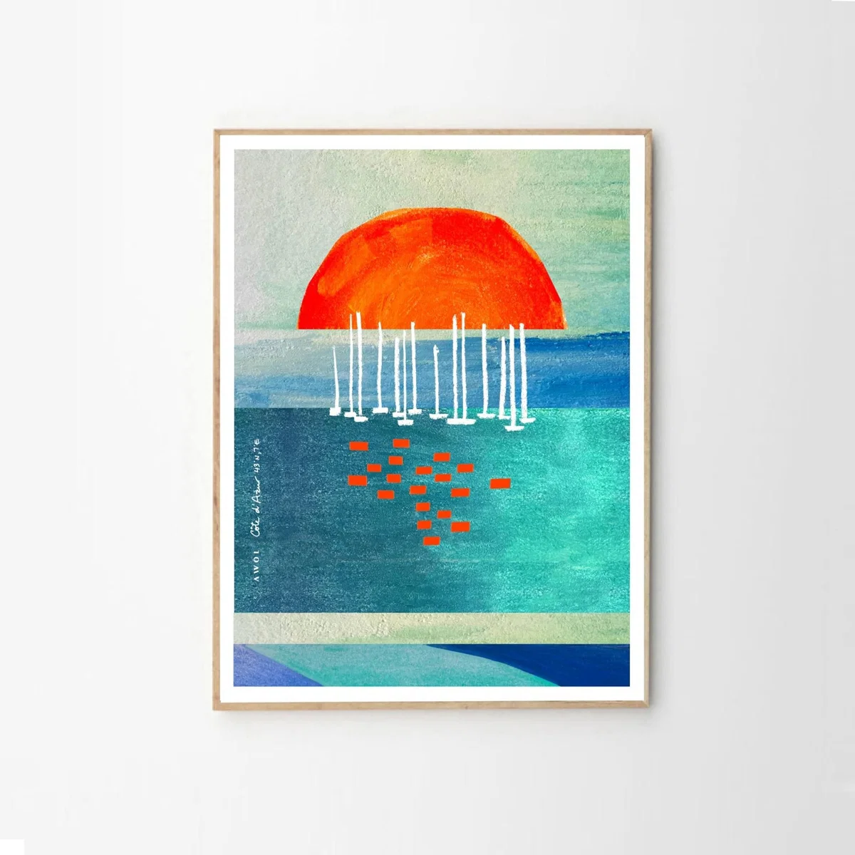 Sunrise And Sailboats In The South Of France Awol – image 4
