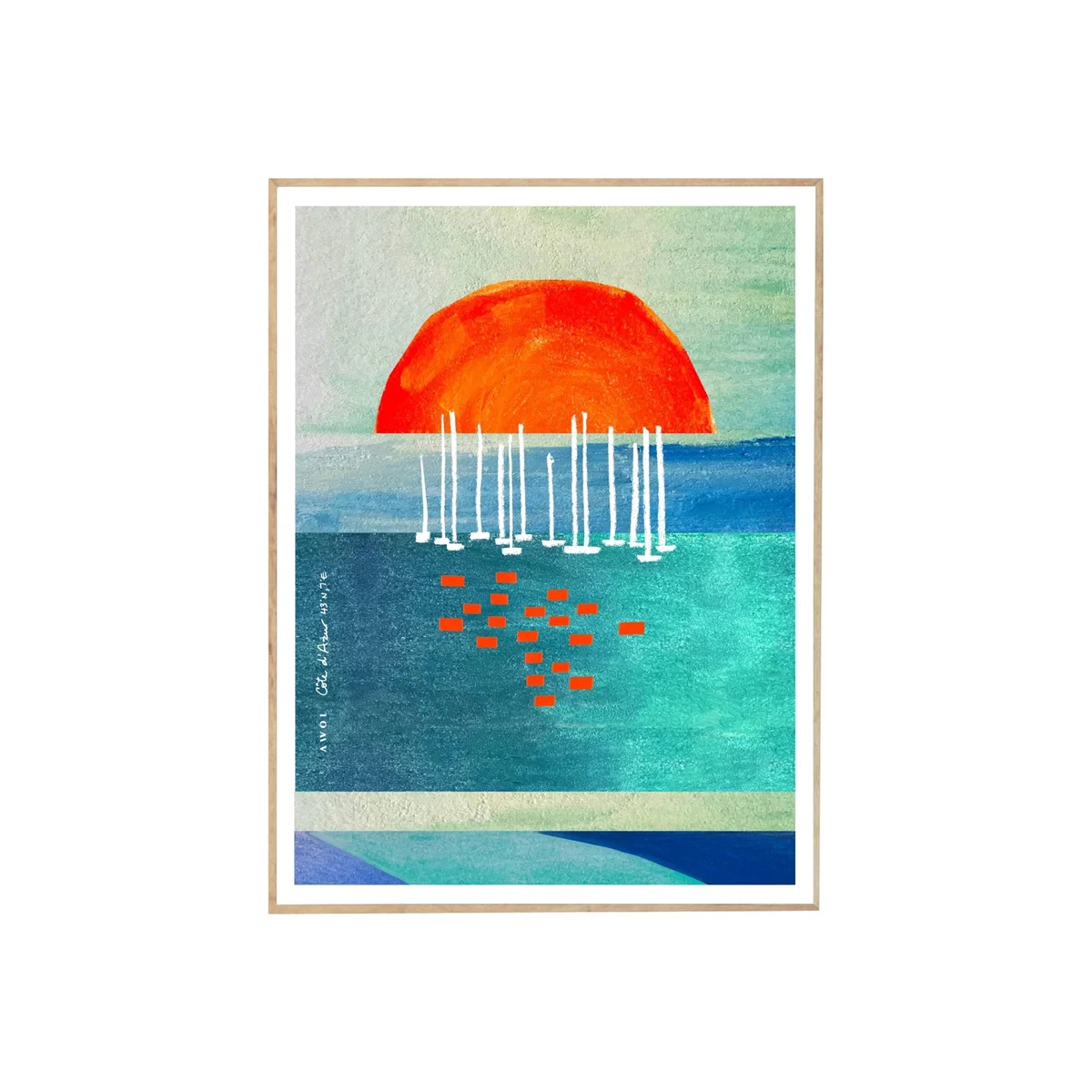 Sunrise And Sailboats In The South Of France Awol – image 1