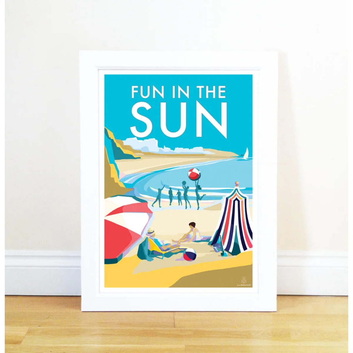 Fun In The Sun Vintage Style Quote Print | A4 | 210 X 297Mm | Becky Bettesworth – image 2