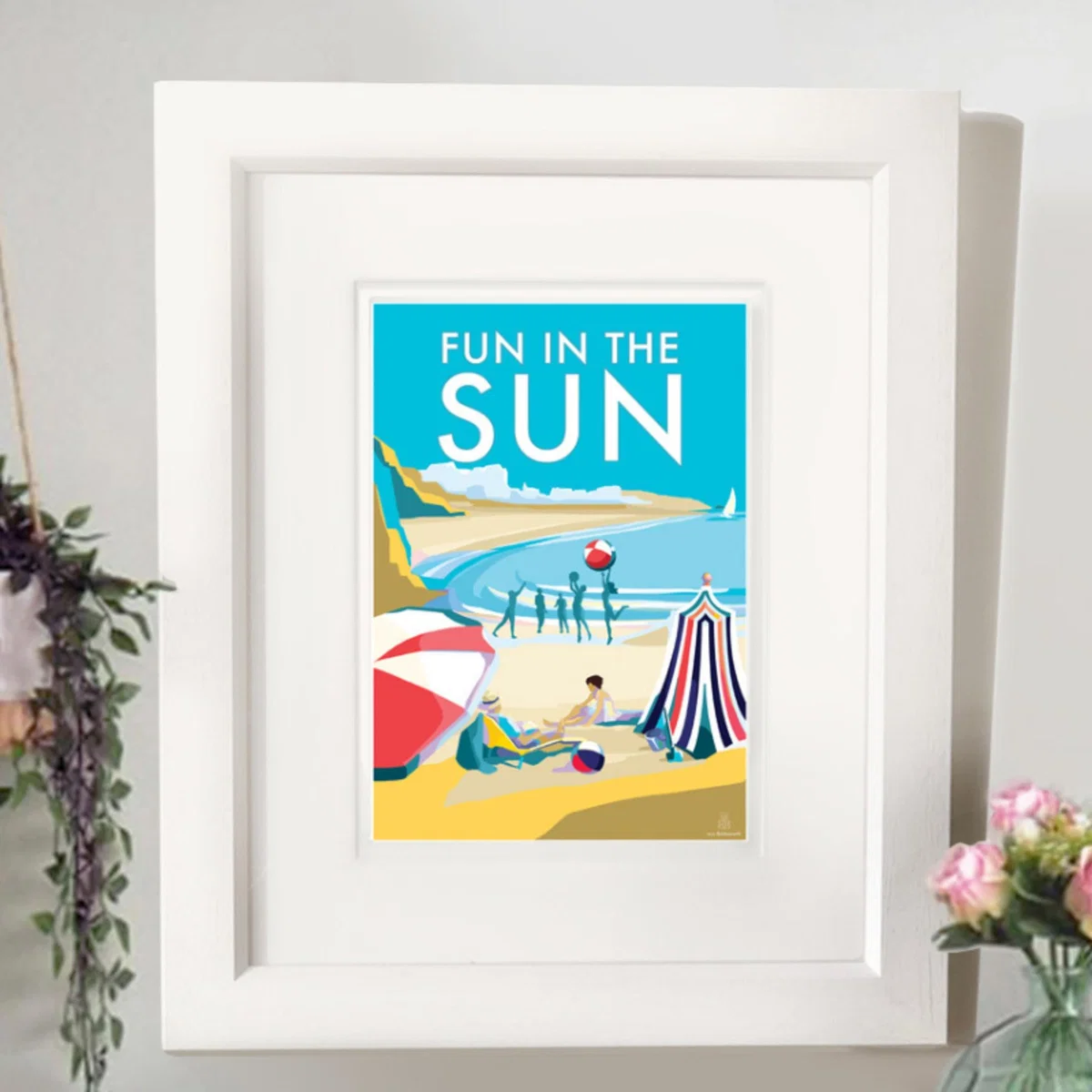 Fun In The Sun Vintage Style Quote Print | A4 | 210 X 297Mm | Becky Bettesworth – image 3