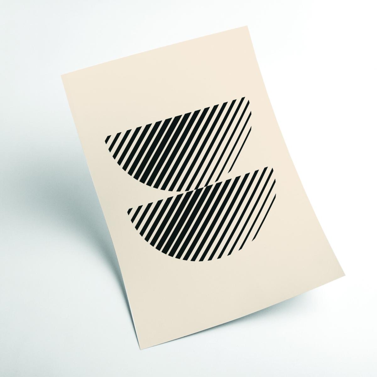 Black Boho Minimal Shape #1 A3 297 X 420Mm Stanley Print House – image 2