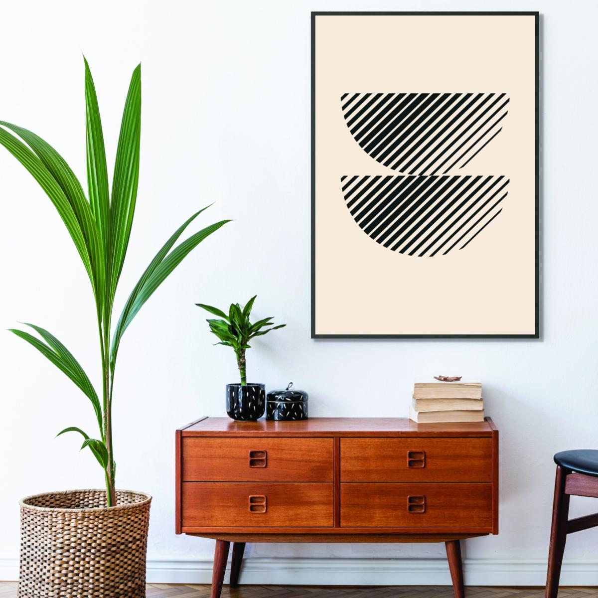 Black Boho Minimal Shape #1 A3 297 X 420Mm Stanley Print House – image 3