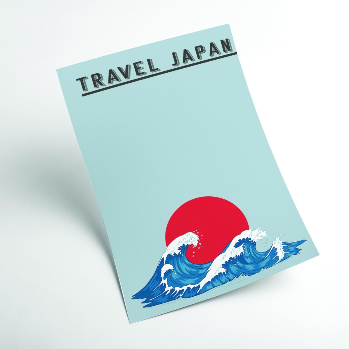 Blue Travel Japan - Japanese Waves Xxs Stanley Print House – image 2