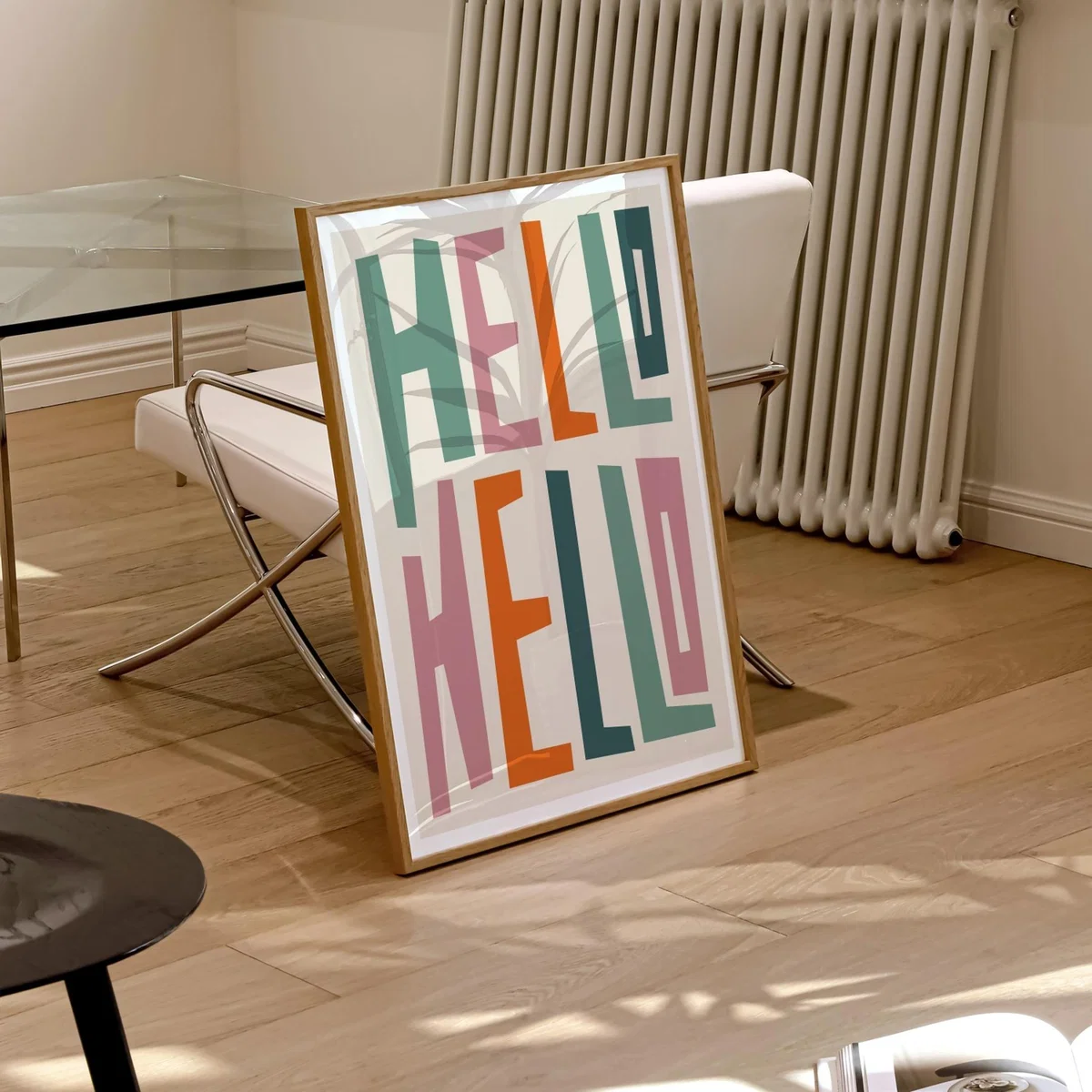 Hello Hello Typography Art Print - A2 Natalie Cass Art – image 3