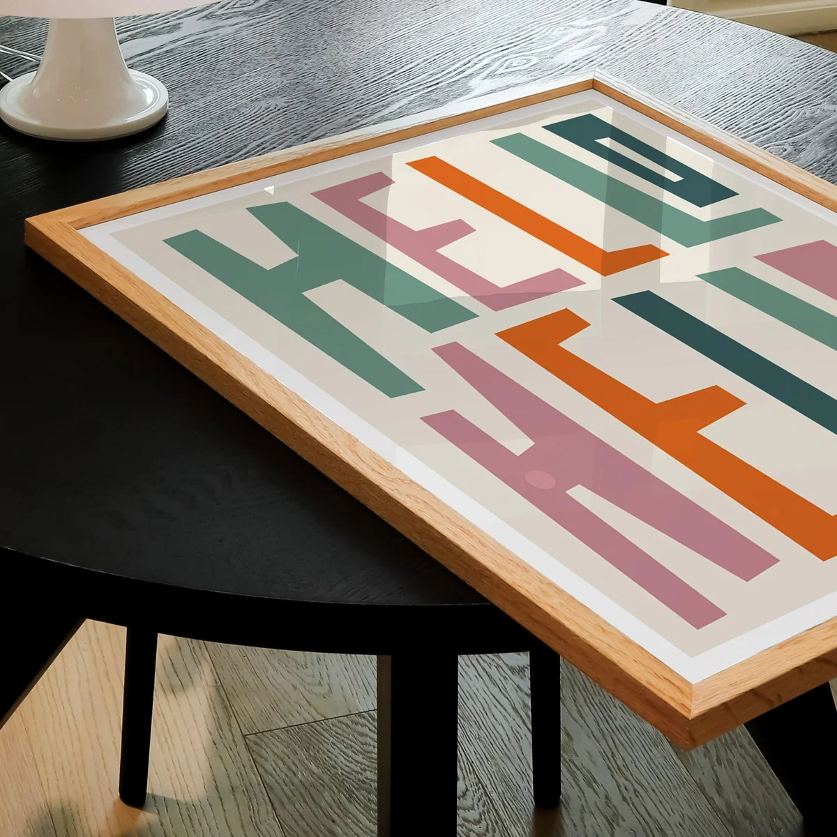 Hello Hello Typography Art Print - A2 Natalie Cass Art – image 4