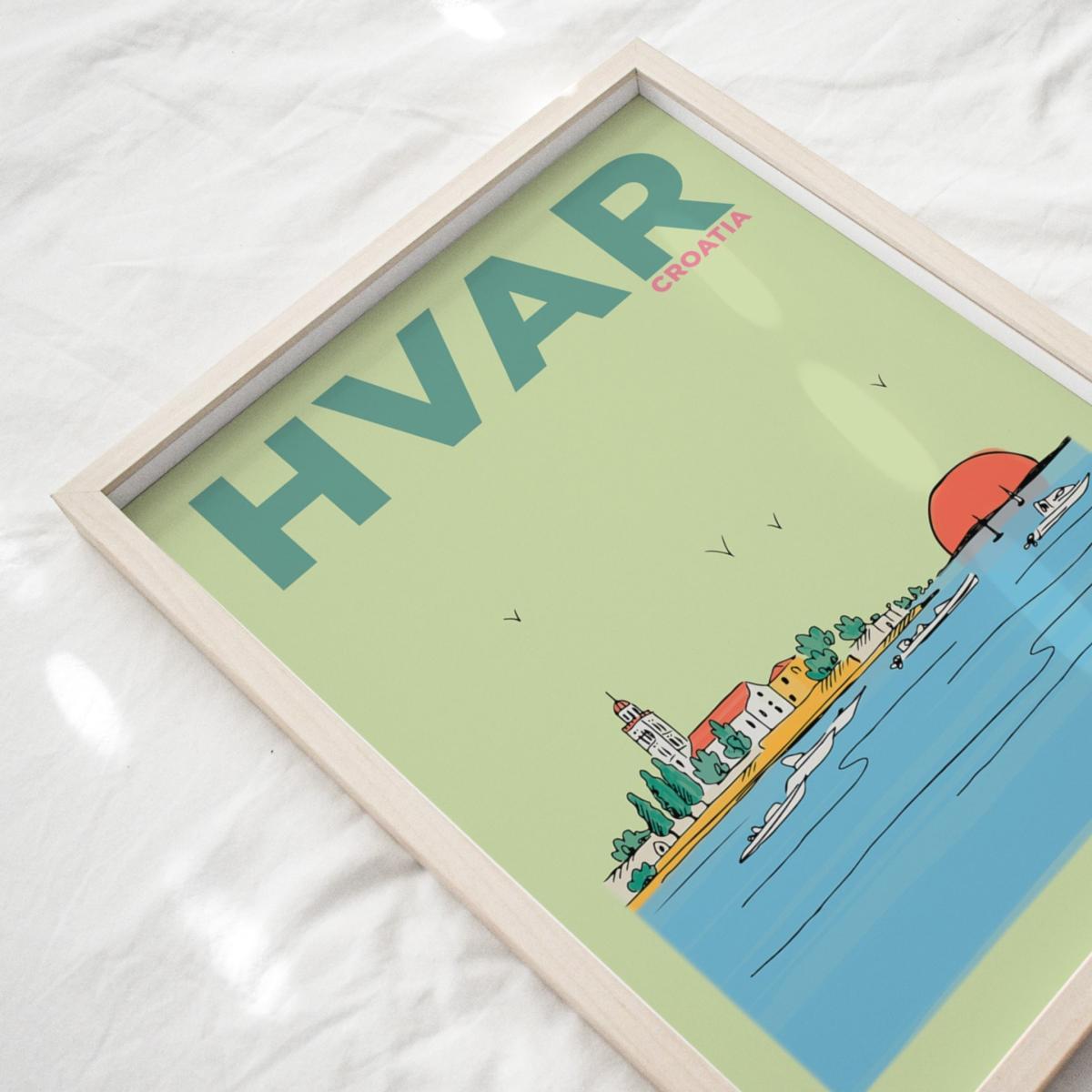 Hvar Croatia - Summer Escapes Print Places & Spaces Art Co. – image 2
