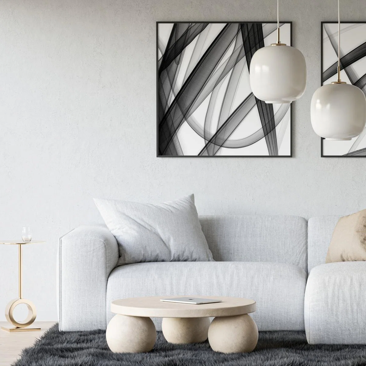White / Black Graffitti Print Volsew Paris – image 2