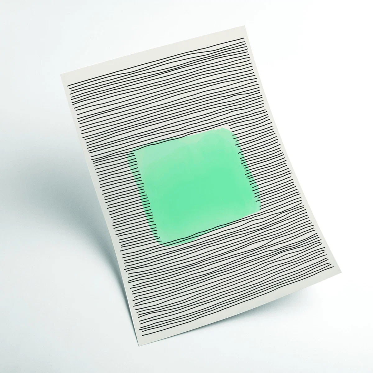 Light Green Abstract #2 Small Stanley Print House – image 2
