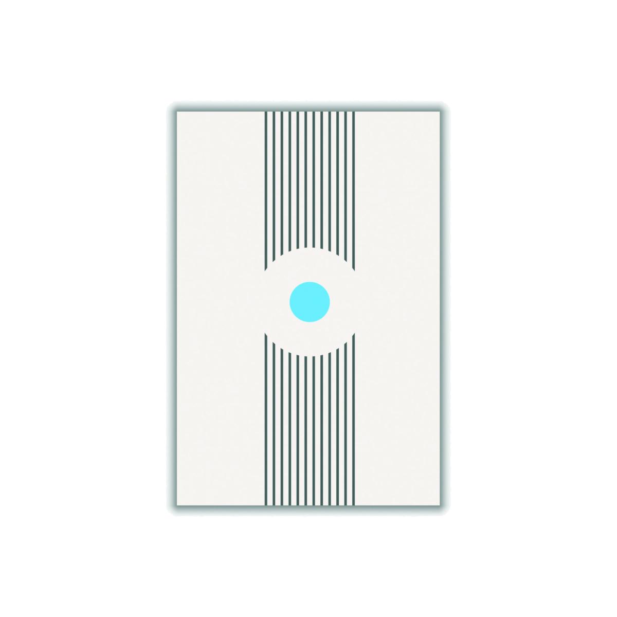 Blue Boho Lines Series #1 Extra Small Stanley Print House – image 1