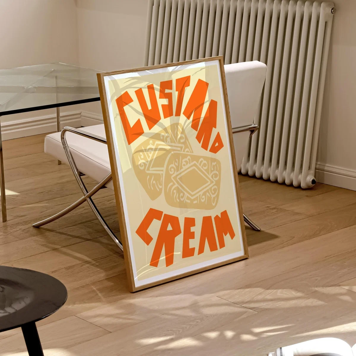 Yellow / Orange Custard Cream Art Print - A2 Natalie Cass Art – image 3